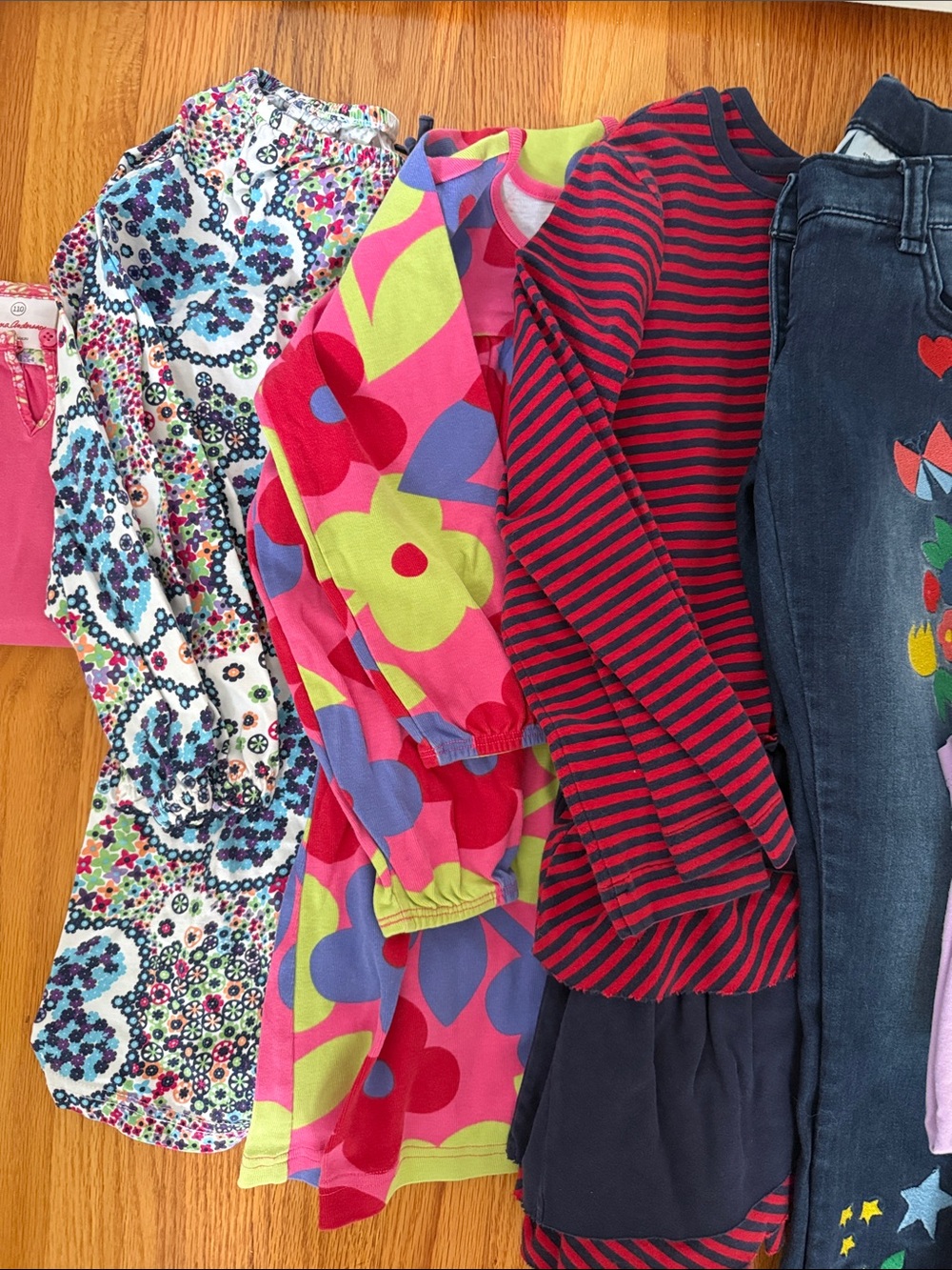 Hanna Andersson Girls Bright Multi-Color Mix Matching Set - Picture 3 of 4